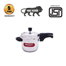 Load image into Gallery viewer, Stainless Steel Pressure Cooker | 3 Litre | Gas and Induction Stove Compatible | Made in India.
