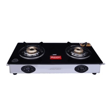 Load image into Gallery viewer, Master Glass top Gas stove | Toughened Glass | 2 Burner ISI Certified | 2 Years Warranty | Made in India
