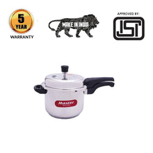 Load image into Gallery viewer, Stainless Steel Pressure Cooker | 5 Litre | Gas and Induction Stove Compatible | Made in India.
