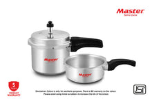 Load image into Gallery viewer, Master Perfect Aluminum Pressure Cooker Combo Set of 2 (3 Liters &amp; 2 Liters) with Common Lid
