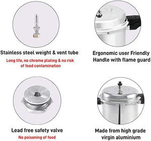 Master Family Pressure Cooker Combo Pack of 2L, 3L and 5L, Aluminium (Without Induction)
