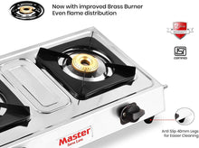 Load image into Gallery viewer, Master Perfect Mini Stainless Steel LPG 2 Burner Gas Stove (Silver)
