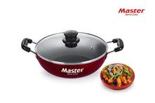 Load image into Gallery viewer, Master Perfect Non-Stick Kadai 3mm (24 cm with Glass Lid)
