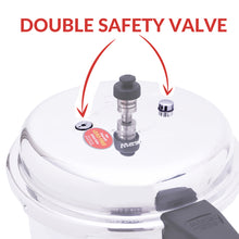 Load image into Gallery viewer, Aluminum Pressure Cooker Outer Lid |  Double Safety Valve | 10 Litre | Made in India
