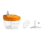 Master New Handy Chopper/Cutter with 3 Steel Blades and Whisker with Pull Chord Technology, Orange