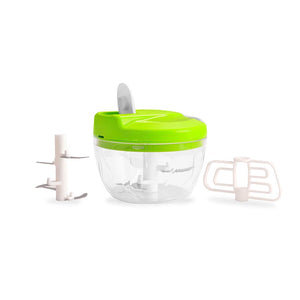 Manual Vegetable Cutter with Pull Chord Technology 3 Blades + Small Size Capacity (0.3L)