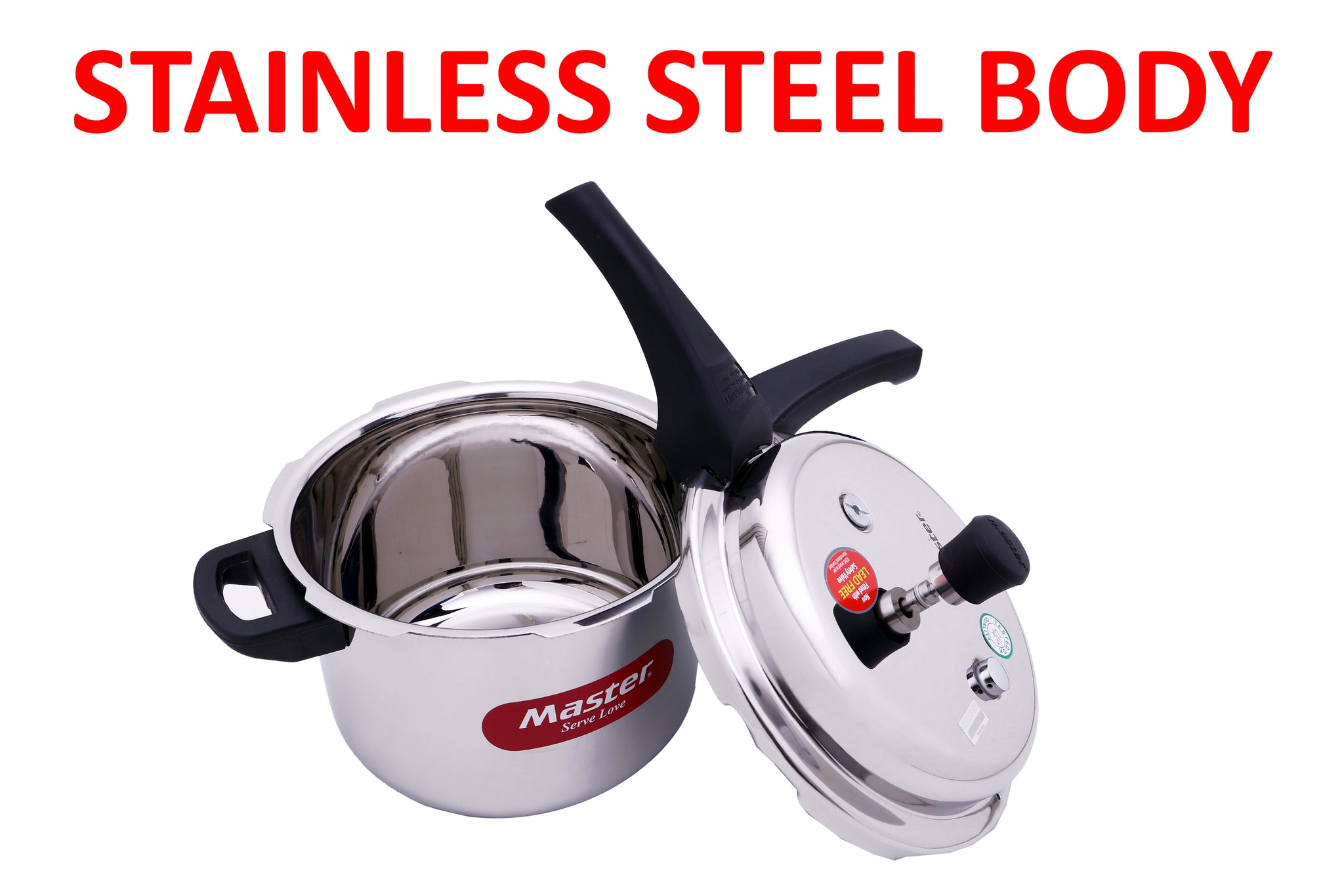 Straight Stainless Steel Induction Pressure Cooker(6.5 liter) – Param Upyog